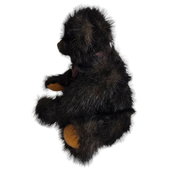 Black Jointed teddy Bear by Lorraine Ganz Cottage‎ Collectibles Shake it / noise - Picture 13 of 13